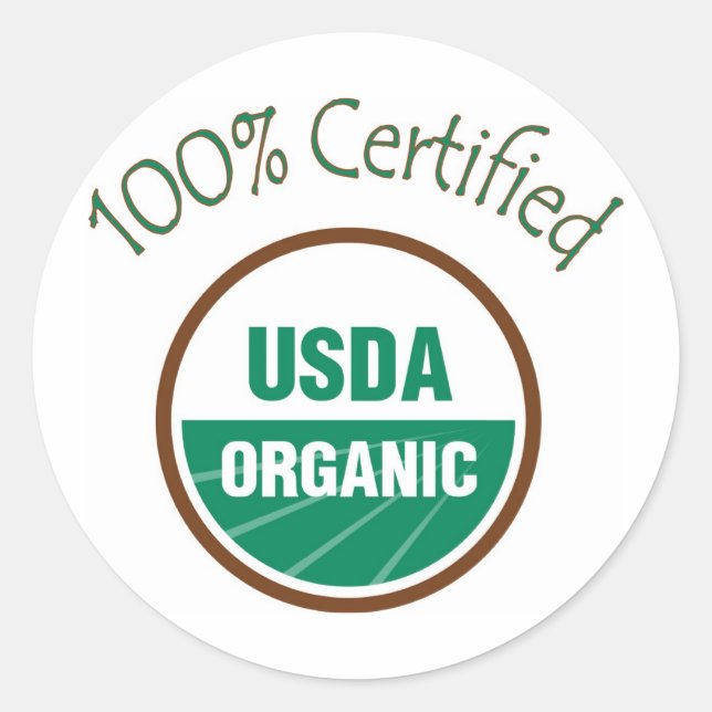 Autocollants organiques de l'USDA certifiés par (Devant)