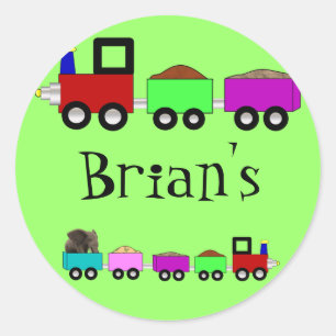 Autocollants orientés de train personnalisés