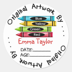 Autocollants originaux -Crayons
