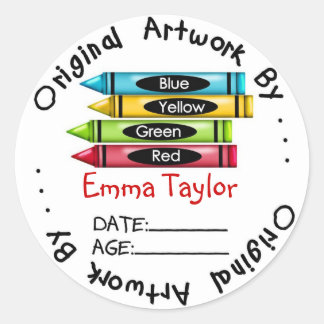Autocollants originaux -Crayons