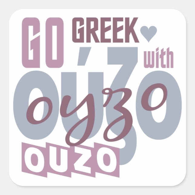 Autocollants Ouzo (Devant)