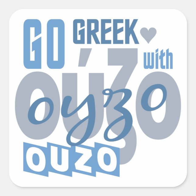 Autocollants Ouzo (Devant)