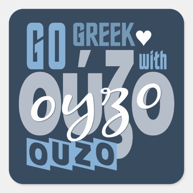 Autocollants Ouzo (Devant)