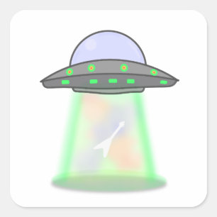 Autocollants OVNI Alien