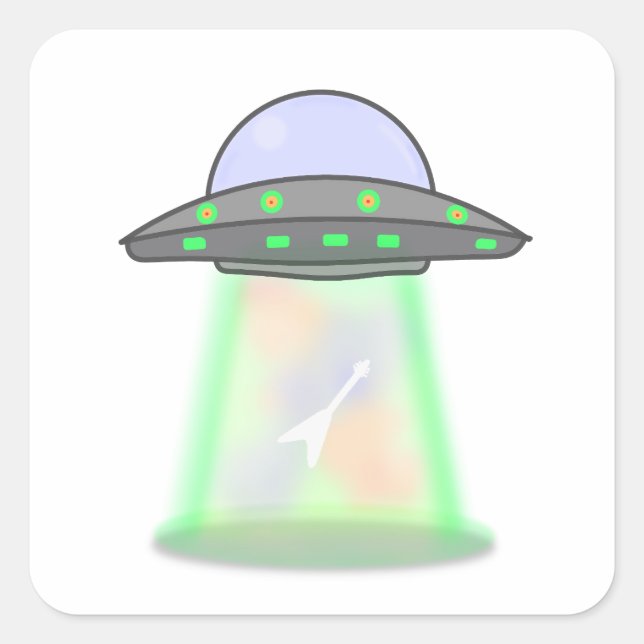 Autocollants OVNI Alien (Devant)