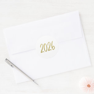 Autocollants pailletés or 2026