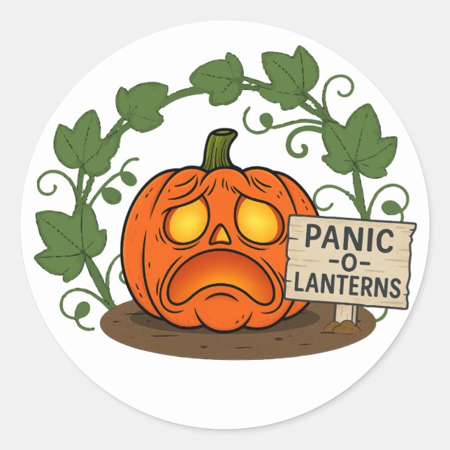 Autocollants Panic-O-Lanterne (Devant)
