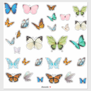 Autocollants Papillon Fantaisistes