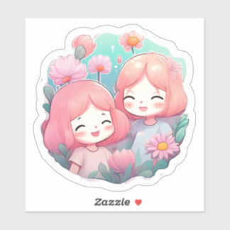 autocollants para el dia del amigo - Chicas