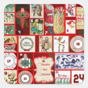 autocollants passés de noël