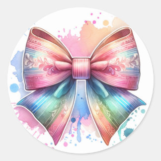 Autocollants Pastel color bow