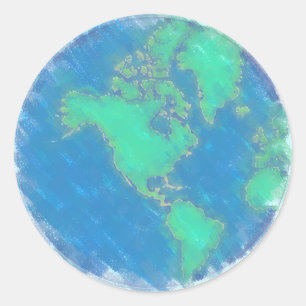 Autocollants Pastel Earth