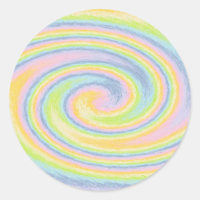 Autocollants Pastel Swirl (Devant)