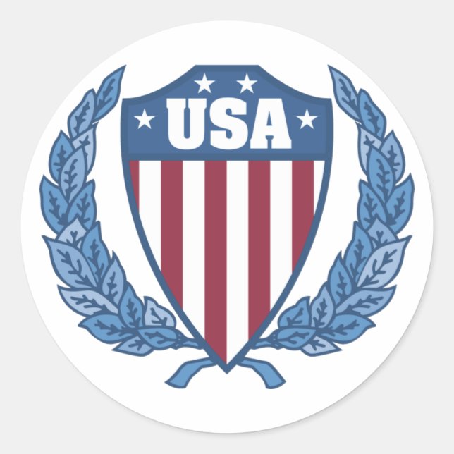 Autocollants personnalisables USA Emblem (Devant)