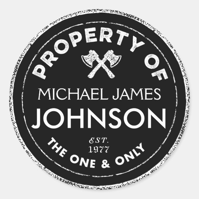 Autocollants personnalisés (Devant)