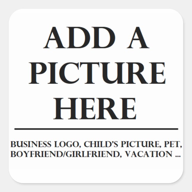 Autocollants personnalisés : Ajoutez votre photo i (Devant)