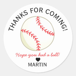 Autocollants Personnalisés Baseball J'espère que v