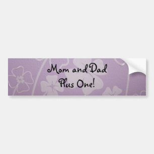 Autocollants personnalisés bébé Maman et Papa Plus