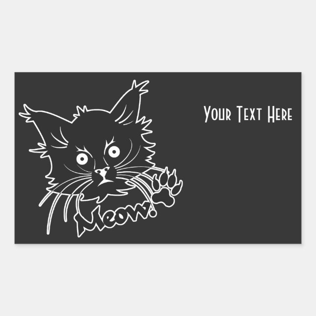 Autocollants personnalisés Black Cat (Devant)