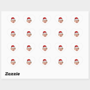 Autocollants personnalisés de chapeau de Père Noël