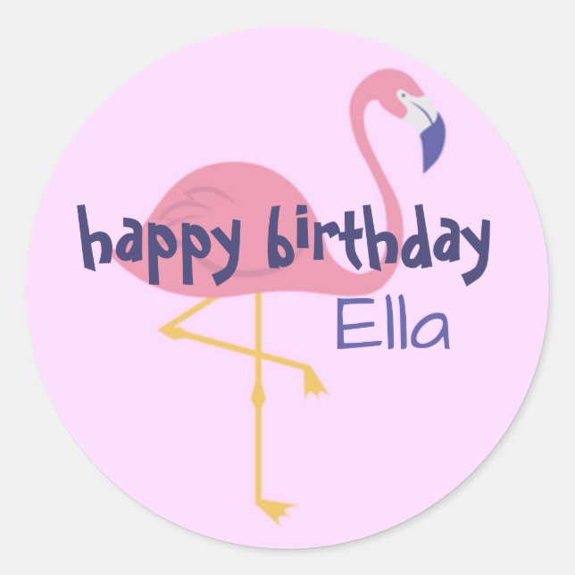 autocollants personnalisés de fête d'anniversaire  (Devant)
