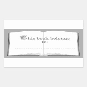 Autocollants personnalisés de livre (ce livre