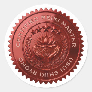 Autocollants personnalisés DIY 3D Reiki Master sce