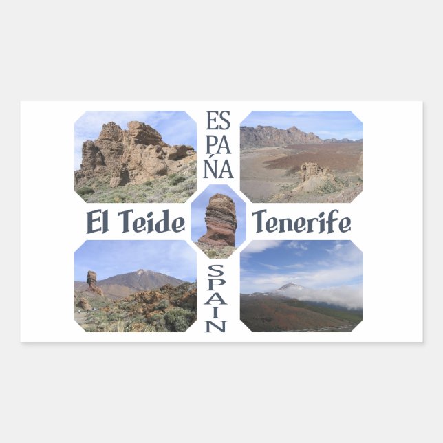 Autocollants personnalisés El Teide (Devant)