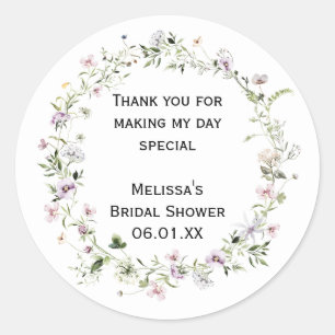 Autocollants Personnalisés Fleurs Sauvages