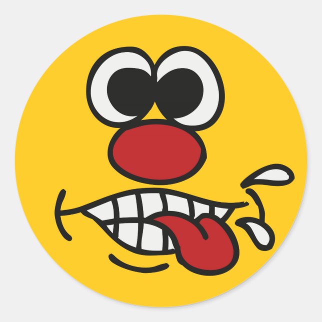 Autocollants personnalisés Funny Face (Devant)