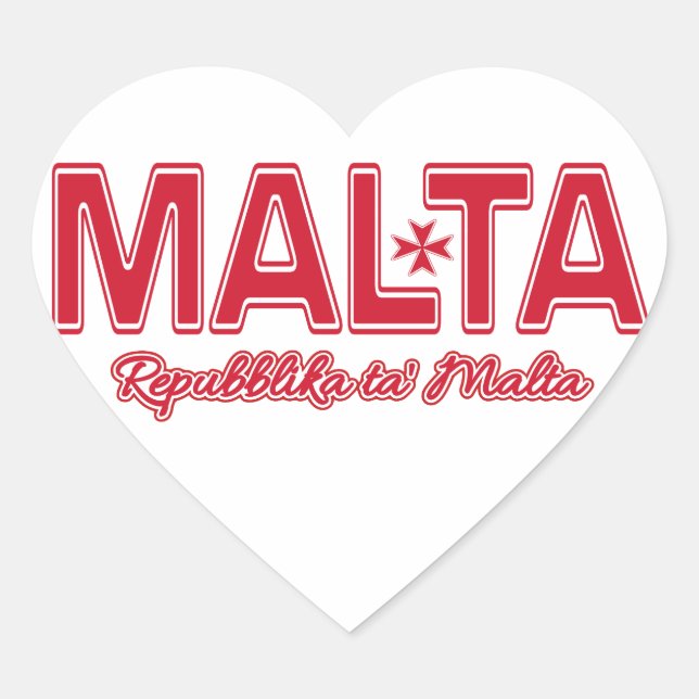 Autocollants personnalisés MALTA (Devant)