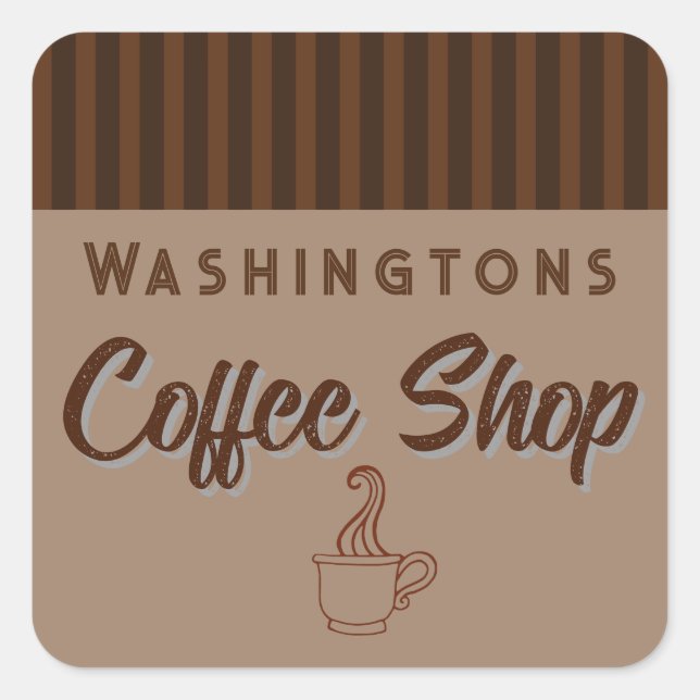 Autocollants personnalisés pour café  (Devant)