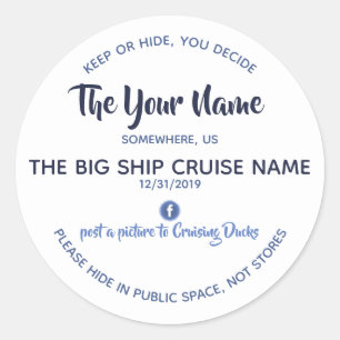 Autocollants personnalisés pour canard de croisièr