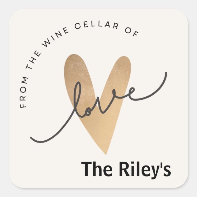 Autocollants Personnalisés pour Cave à Vin (Devant)