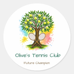 Autocollants Personnalisés pour Club de Tennis Enf