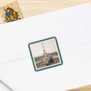 Autocollants photo personnalisés Postage Timbre Bo