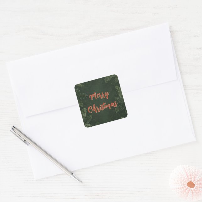 Autocollants Pins verts et Rubans (Enveloppe)