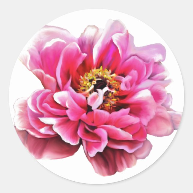 Autocollants Pivoines Roses (Devant)