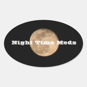 Autocollants Pleine Lune Nuit Temps