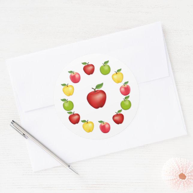 Autocollants Pommes (Enveloppe)