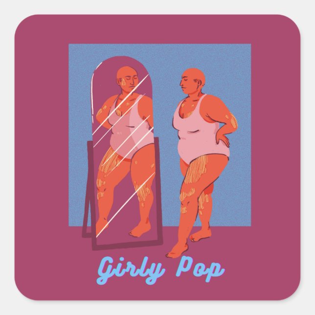 autocollants pop féminins (Devant)
