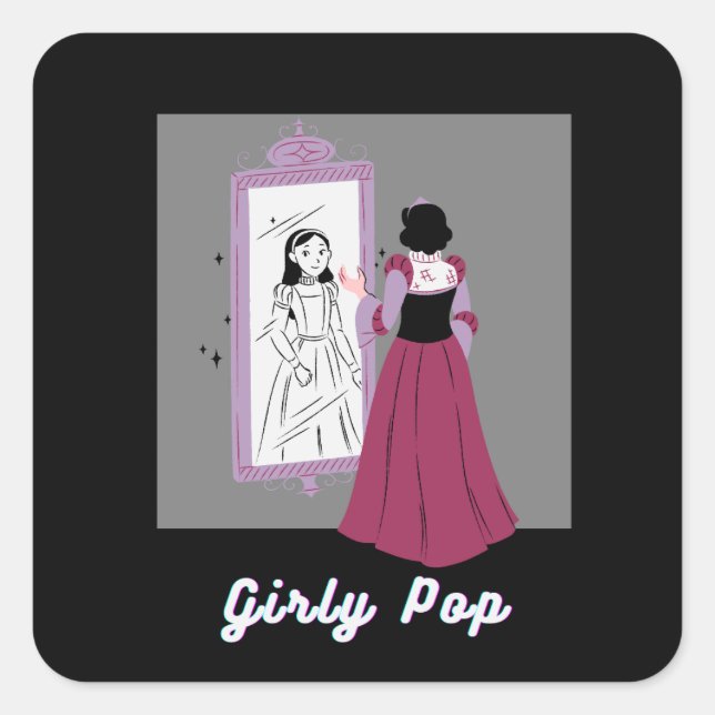 Autocollants pop girly (Devant)