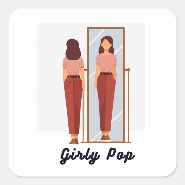 autocollants pop girly (Devant)