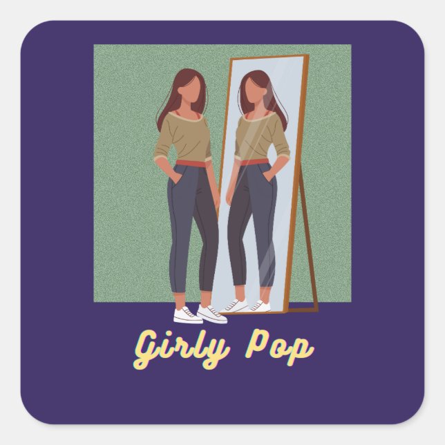 autocollants pop girly (Devant)
