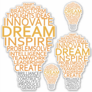 Autocollants pour ampoules lumineuses d'inspiratio