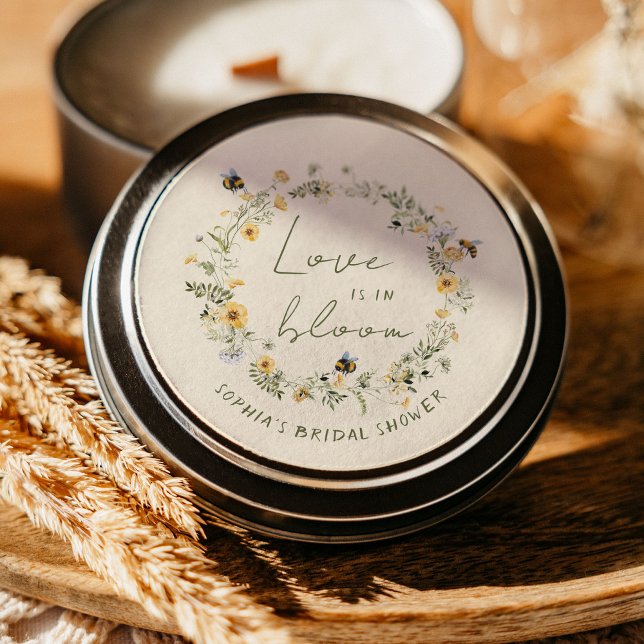 Autocollants pour Baby Shower de Fleurs de Fleur S (Créateur téléchargé)