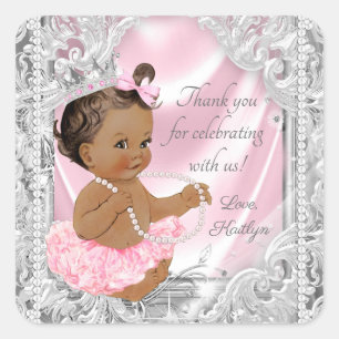 Autocollants pour Baby Shower de Princesse Afro-Am