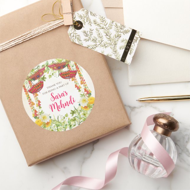 autocollants pour cérémonie de mehndi (Cadeaux)
