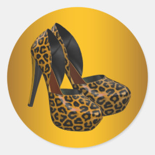 Autocollants pour chaussures à talons hauts en or