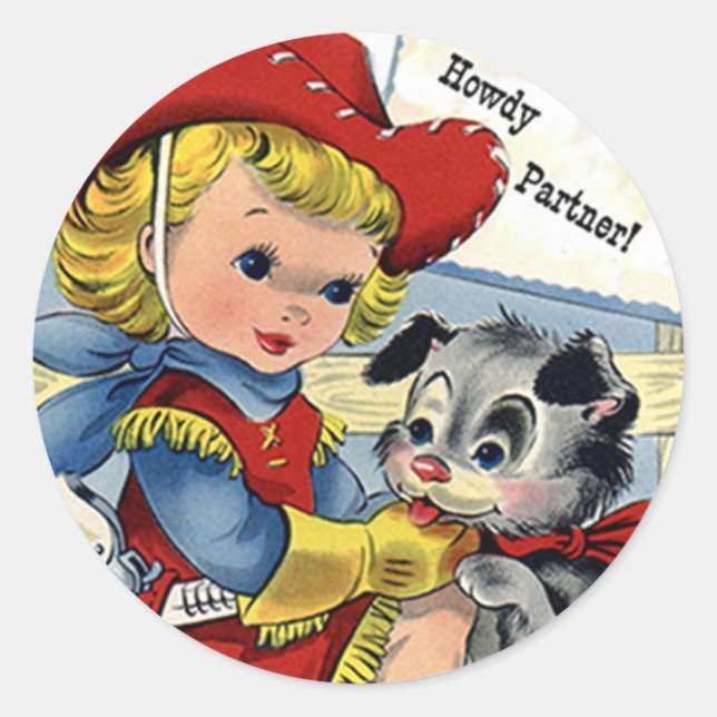 Autocollants pour chien de marionnette de Western  (Devant)